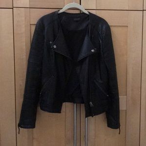 Topshop size 4 black leather jacket